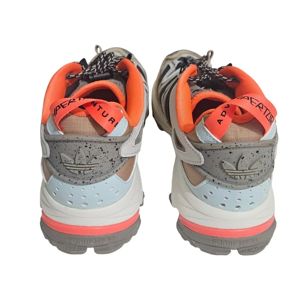 Adidas Hyperturf Adventure Mens 8.5 Beam Orange Grey Trail Shoes GX2023 NWOB